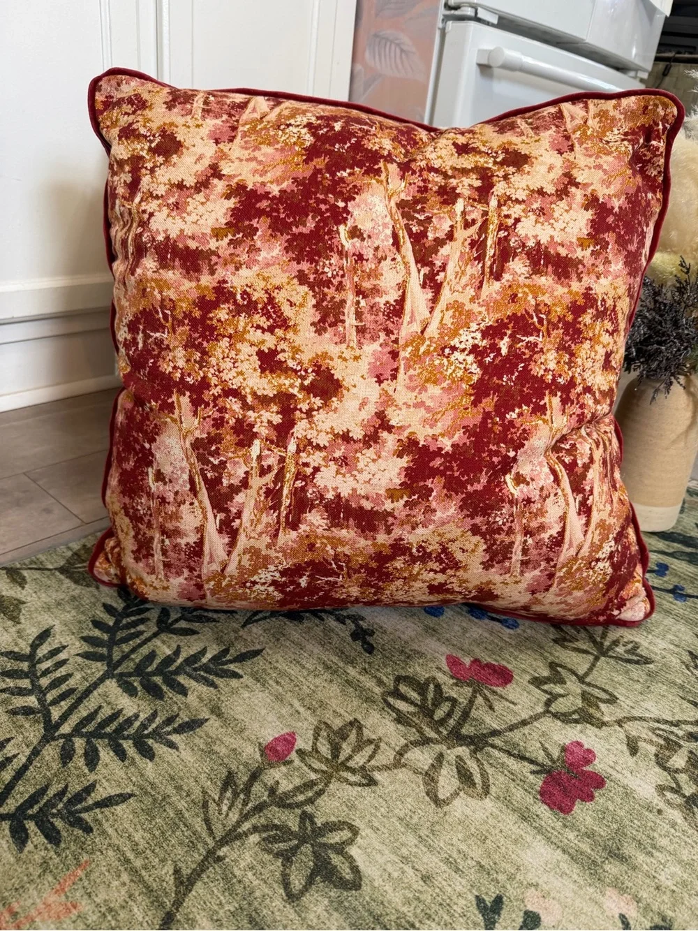 New Threshold X Studio McGee 24x24 Abstract Throw Pillow Abstract Tree Victorian